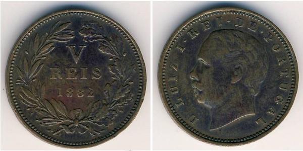 5 Reis Royaume de Portugal (1139-1910) Cuivre 