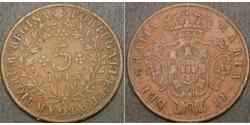 5 Reis Azzorre / Regno del Portogallo (1139-1910) Rame 