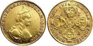 5 Rouble Empire russe (1720-1917) Or Catherine II (1729-1796)