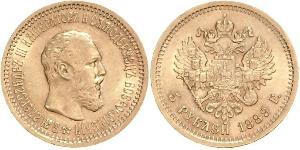 5 Rouble Empire russe (1720-1917) Or Alexandre III (1845 -1894)