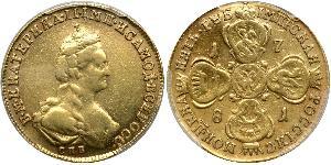 5 Rouble Empire russe (1720-1917) Or Catherine II (1729-1796)