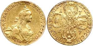 5 Rouble Empire russe (1720-1917) Or Catherine II (1729-1796)