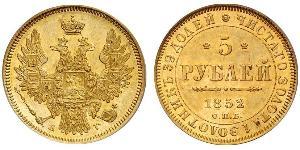 5 Rubel Russisches Reich (1720-1917) Gold Nikolaus I (1796-1855)