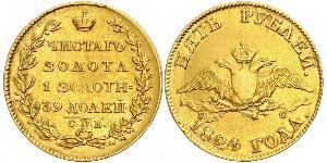 5 Rubel Russisches Reich (1720-1917) Gold Alexander I (1777-1825)