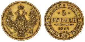 5 Rubel Russisches Reich (1720-1917) Gold Nikolaus I (1796-1855)