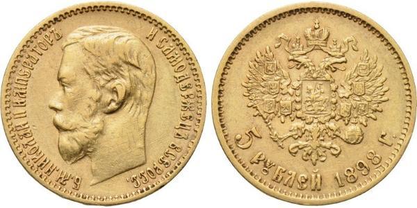 5 Rubel Russisches Reich (1720-1917) Gold Nikolaus II (1868-1918)