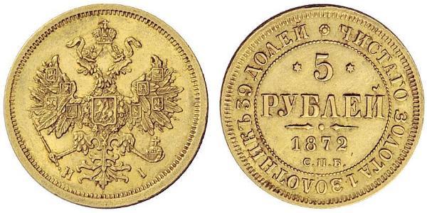 5 Ruble 俄罗斯帝国 (1721 - 1917) 金 Nicholas I of Russia (1796-1855)