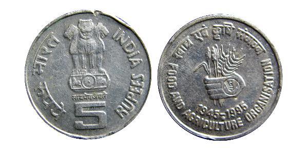 5 Rupee 印度  