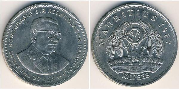 5 Rupee Mauritius 銅/镍 