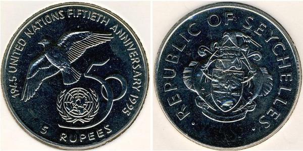 5 Rupee Seychelles 銅/镍 