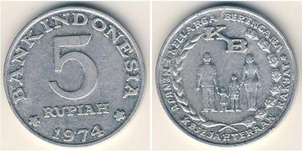 5 Rupia Indonesia Aluminio 