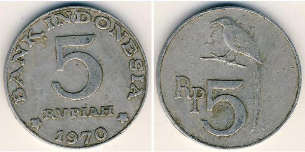 5 Rupiah Indonesia Aluminium 