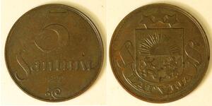 5 Santims Letlönj Bronze 