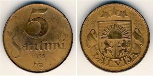5 Santims Lettland Bronze 