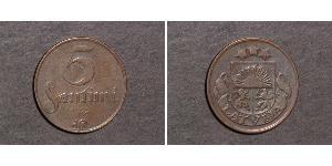 5 Santims Lettland Bronze 