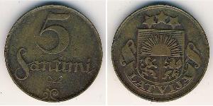 5 Santims Lettland Bronze 