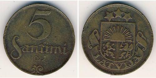 5 Santims Lettland Bronze 