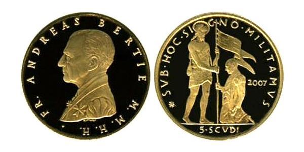 5 Scudo Order of Malta (1080 - ) Gold 