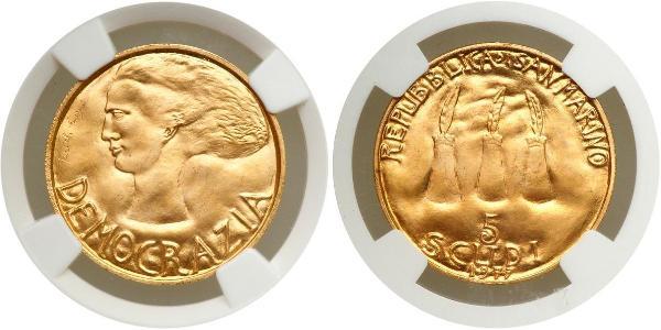 5 Scudo San Marino Oro 