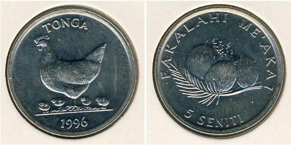 5 Seniti Tonga Kupfer/Nickel 