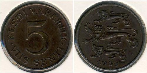 5 Sent Estonia (1991 - ) Bronze 