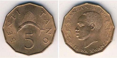 5 Sent Tanzania Bronze 
