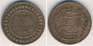 5 Sent Tunesien Bronze 