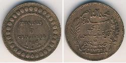 5 Sent Tunisie Bronze 