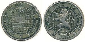 5 Sent Belgique Cuivre/Nickel 