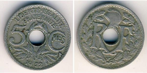 5 Sent France Cuivre/Nickel 