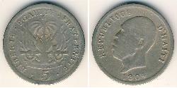 5 Sent Haïti Cuivre/Nickel 