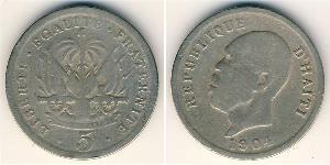 5 Sent Haïti Cuivre/Nickel 