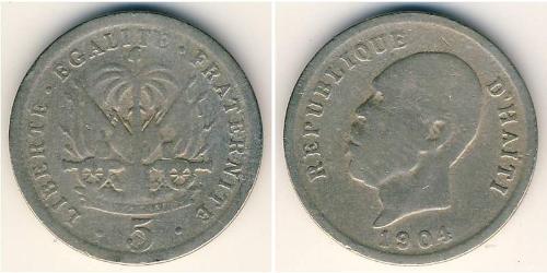 5 Sent Haïti Cuivre/Nickel 
