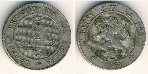 5 Sent Belgien Kupfer/Nickel 