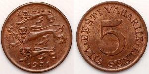 5 Sent Estonie (1991 - )  