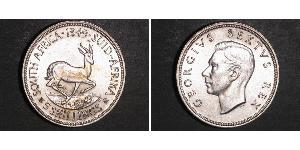 5 Shilling Afrique du Sud Argent George VI (1895-1952)