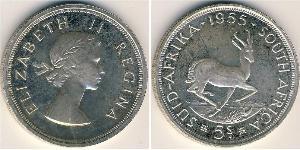 5 Shilling Afrique du Sud Argent Elizabeth II (1926-2022)