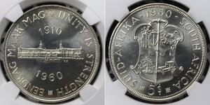 5 Shilling Afrique du Sud Argent 