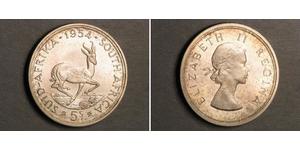 5 Shilling Afrique du Sud Argent Elizabeth II (1926-2022)