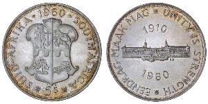 5 Shilling Afrique du Sud Argent 