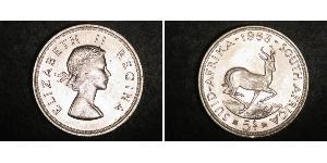 5 Shilling Afrique du Sud Argent Elizabeth II (1926-2022)