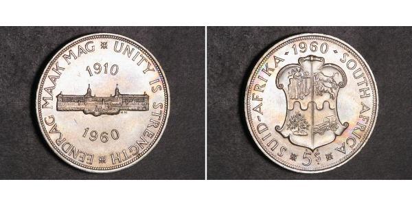 5 Shilling Afrique du Sud Argent 