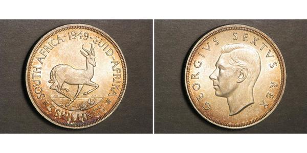 5 Shilling Afrique du Sud Argent George VI (1895-1952)