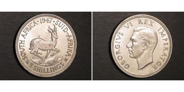 5 Shilling Afrique du Sud Argent George VI (1895-1952)