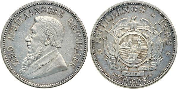 5 Shilling Afrique du Sud Argent Paul Kruger (1825 - 1904)