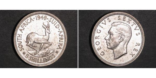 5 Shilling Afrique du Sud Argent George VI (1895-1952)