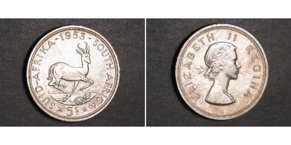 5 Shilling Afrique du Sud Argent Elizabeth II (1926-2022)