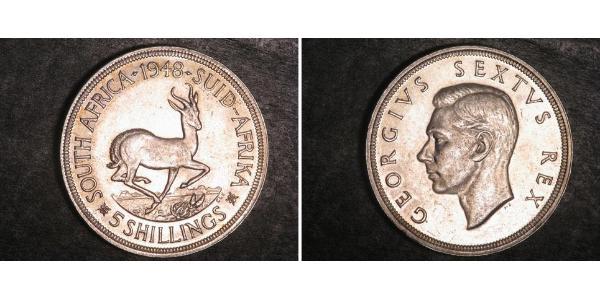 5 Shilling Afrique du Sud Argent George VI (1895-1952)