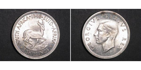 5 Shilling Afrique du Sud Argent George VI (1895-1952)