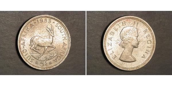 5 Shilling Afrique du Sud Argent Elizabeth II (1926-2022)